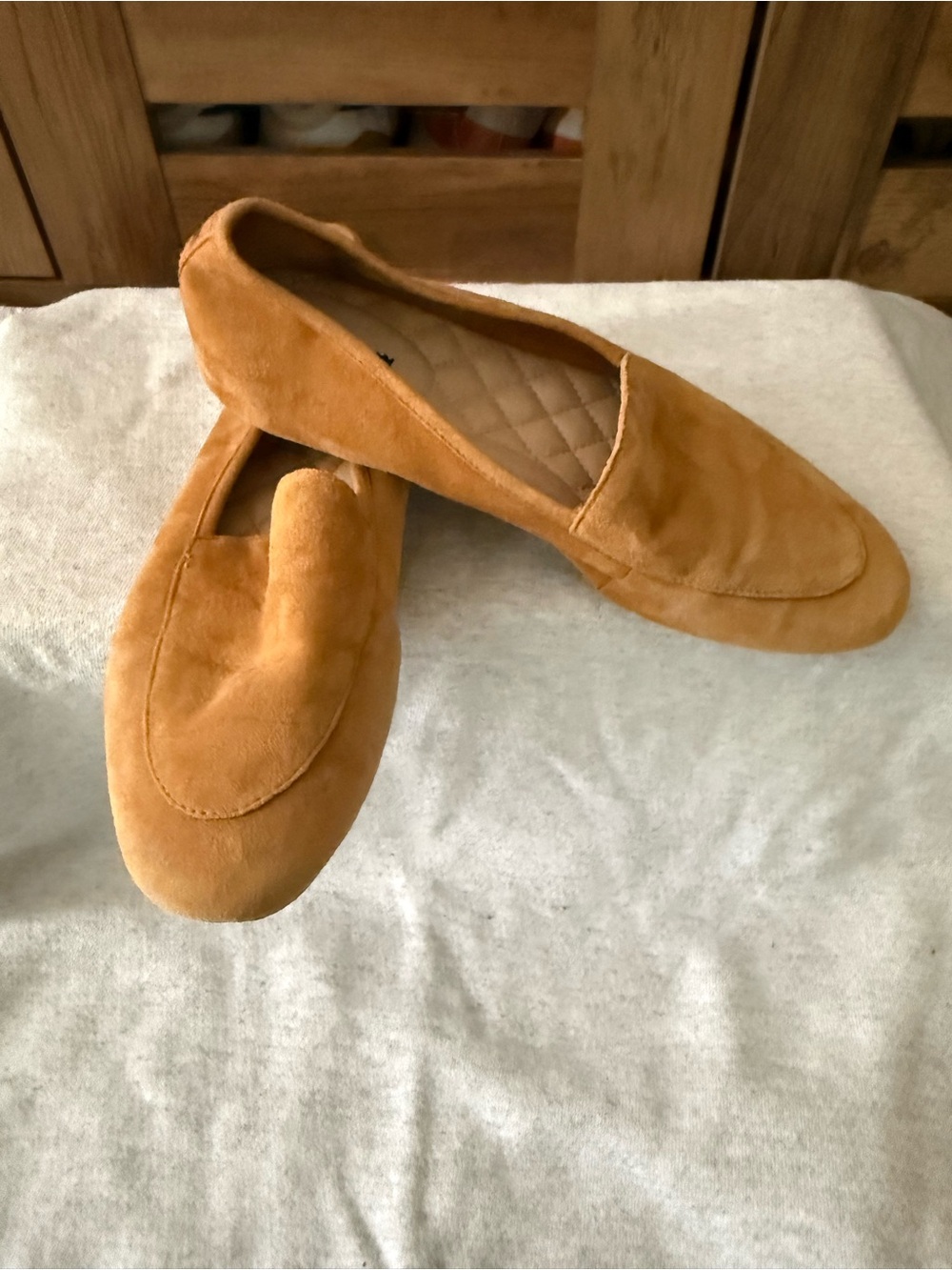 Birdies Men's Tan Suede Slip-On Loafers - Picture 2 of 9